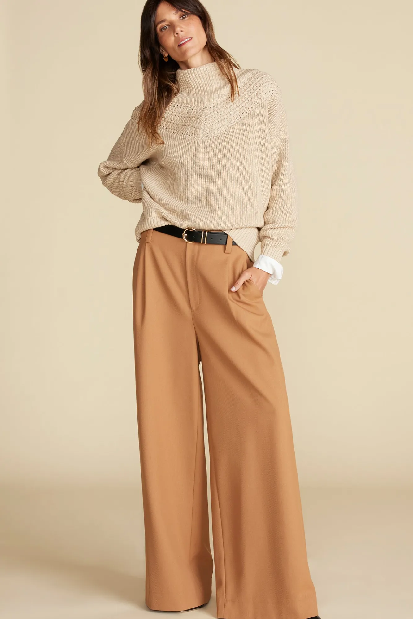 Amour Vert Monet Cotton Merino Sweater- Sweaters & Cardigans