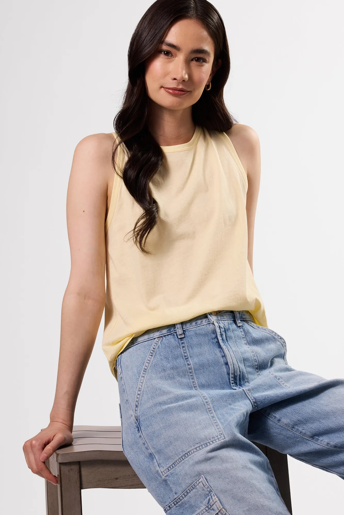 Amour Vert Jillian Organic Cotton Tank- Tops|Clearance