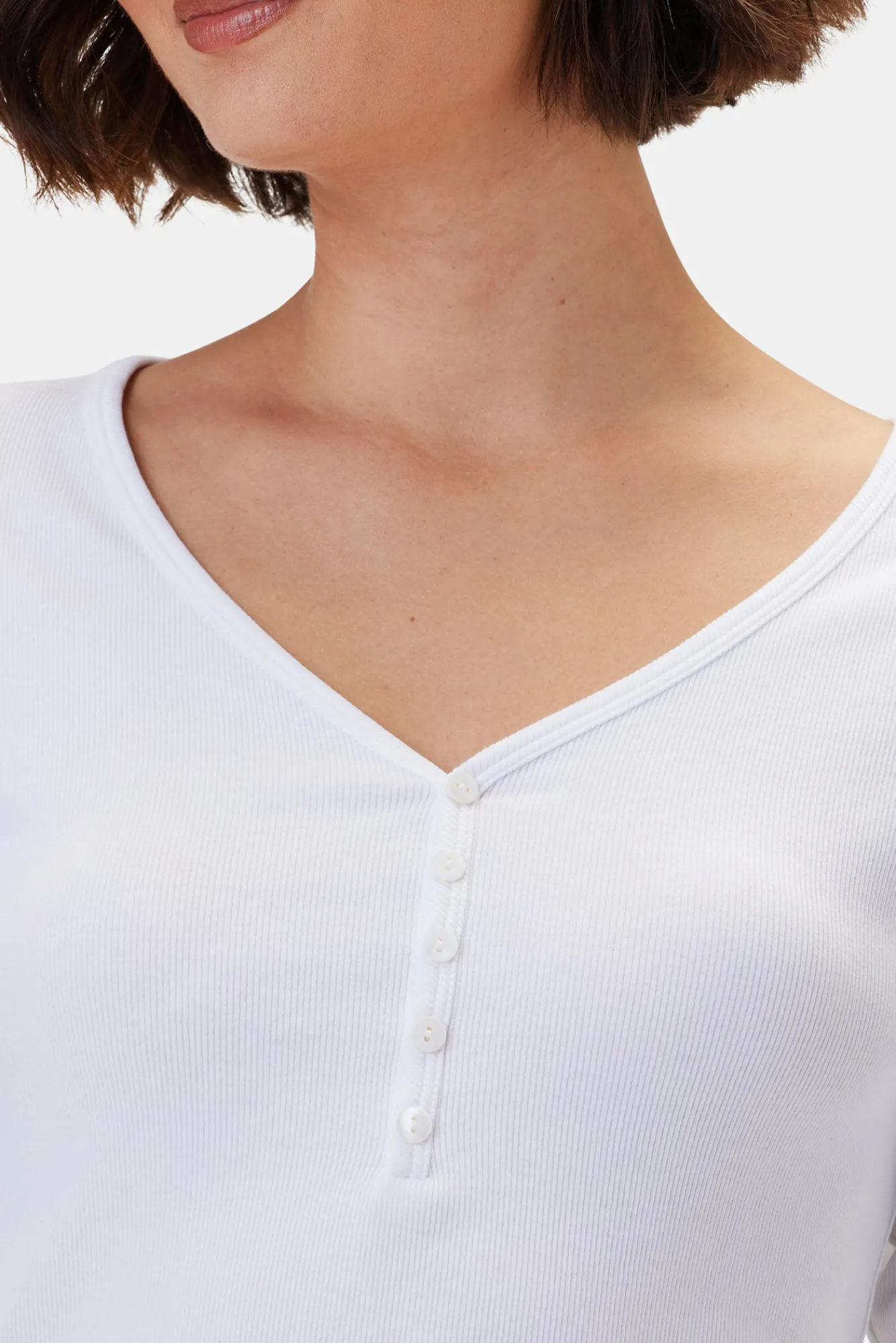 Amour Vert Deacon Baby Rib Tee- Tops|Tees