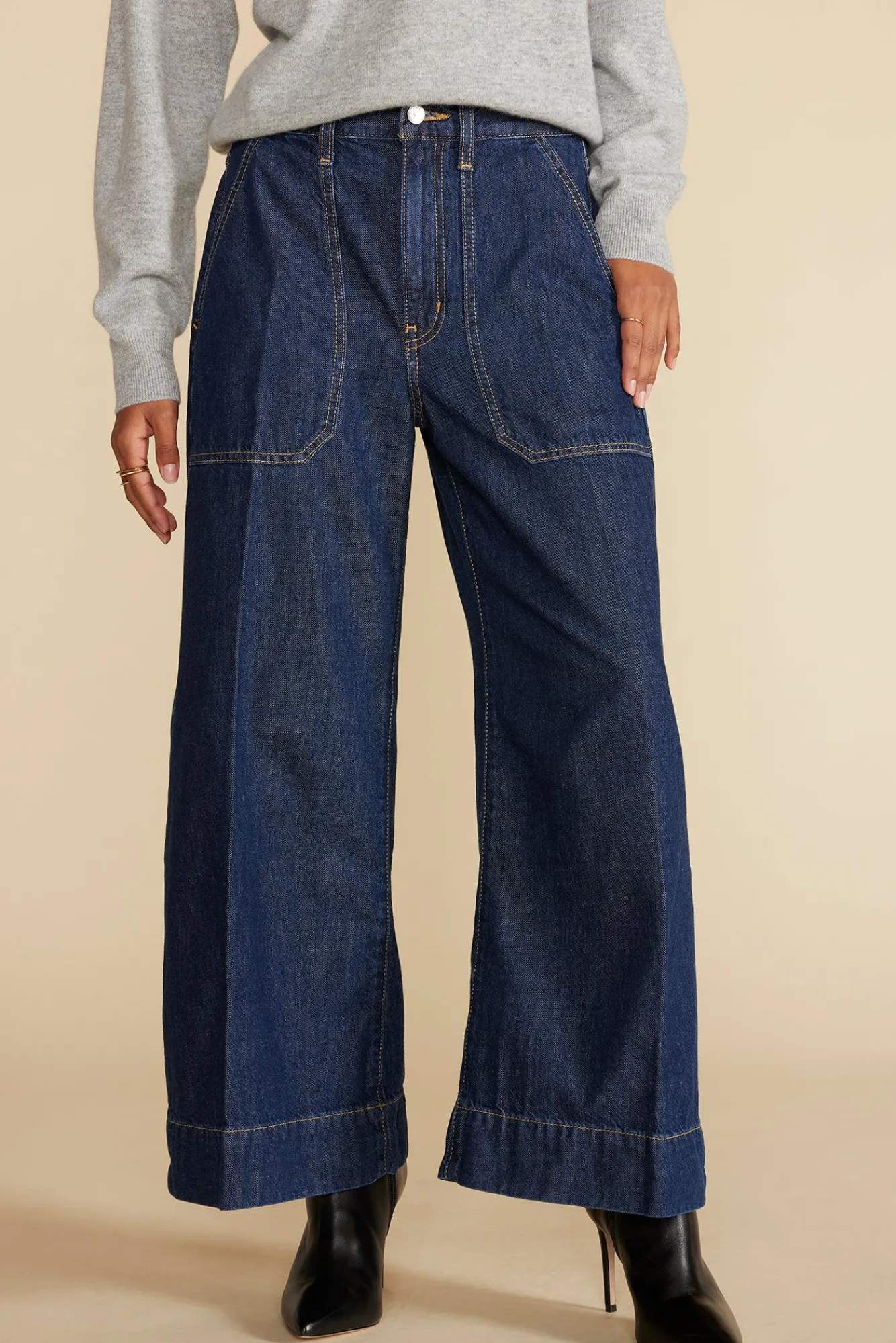 Amour Vert ETICA Matis Ultra Wide Leg Jean- Pants|Denim