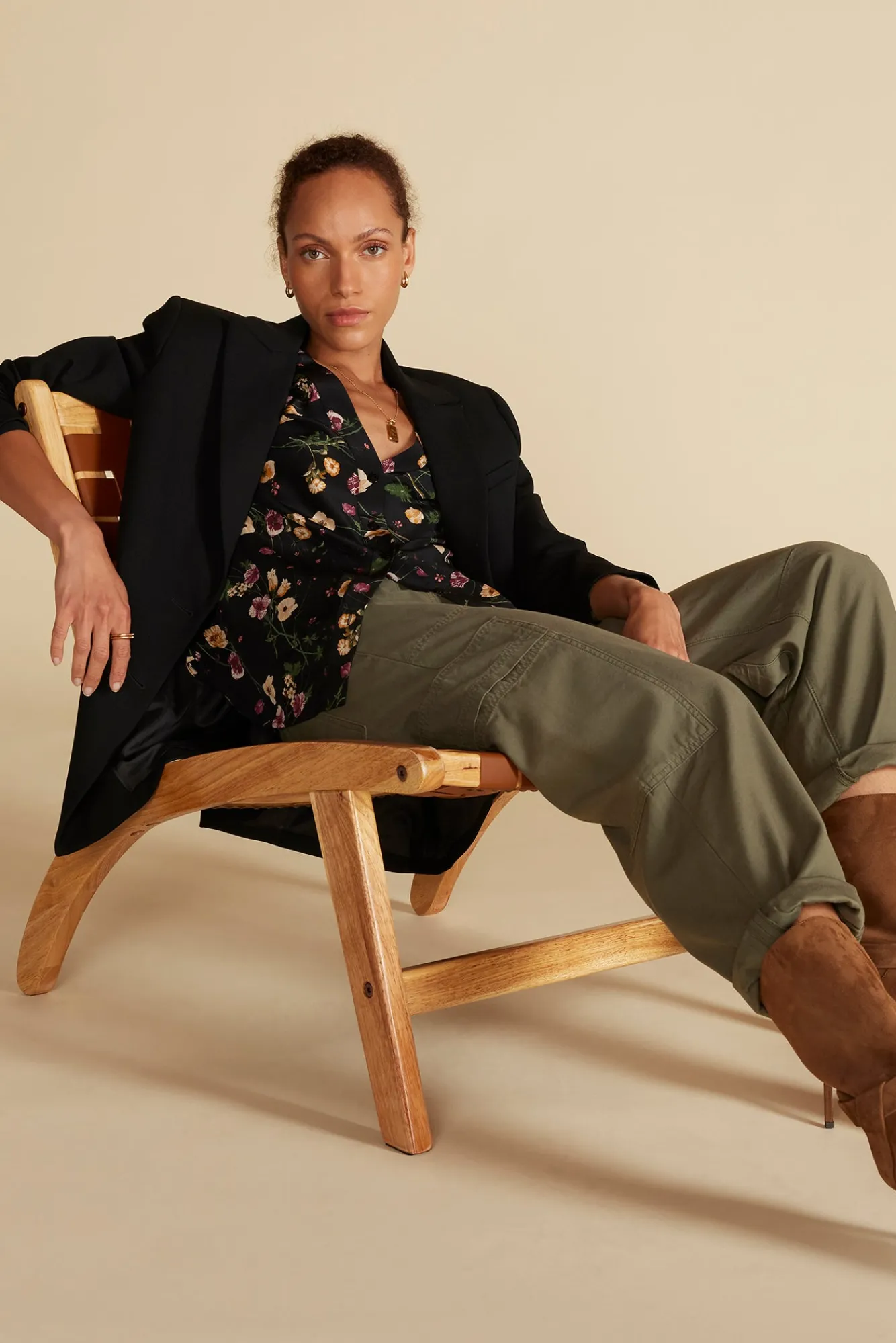 Amour Vert Kaya Washable Silk Blouse- Blouses & Shirts|Tops