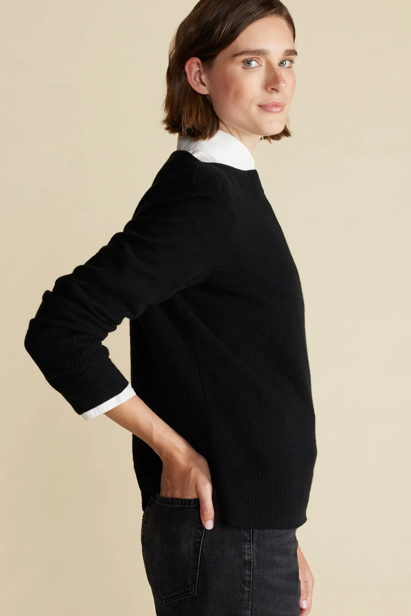 Amour Vert Nadia Cashmere Sweater- Sweaters & Cardigans