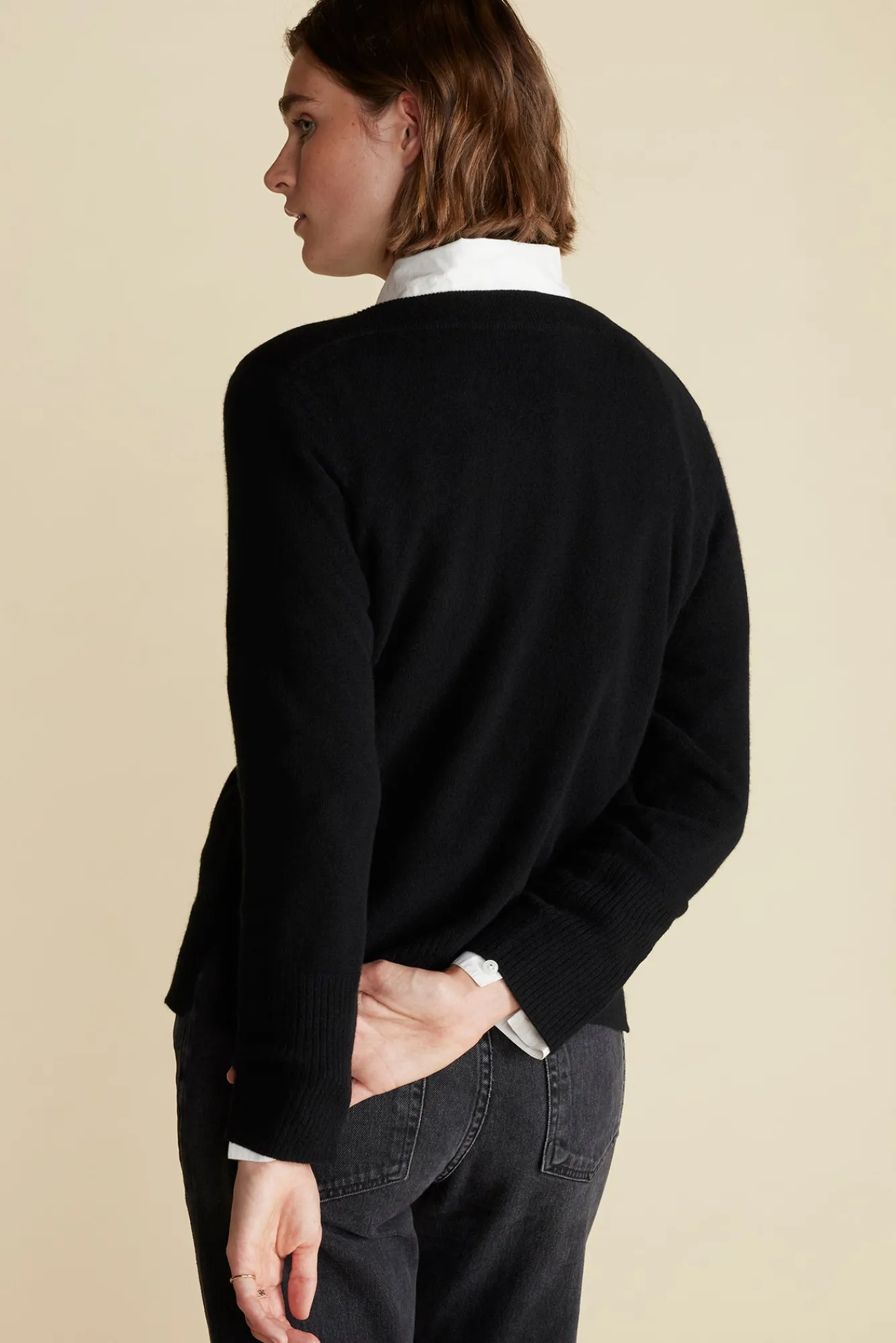 Amour Vert Nadia Cashmere Sweater- Sweaters & Cardigans