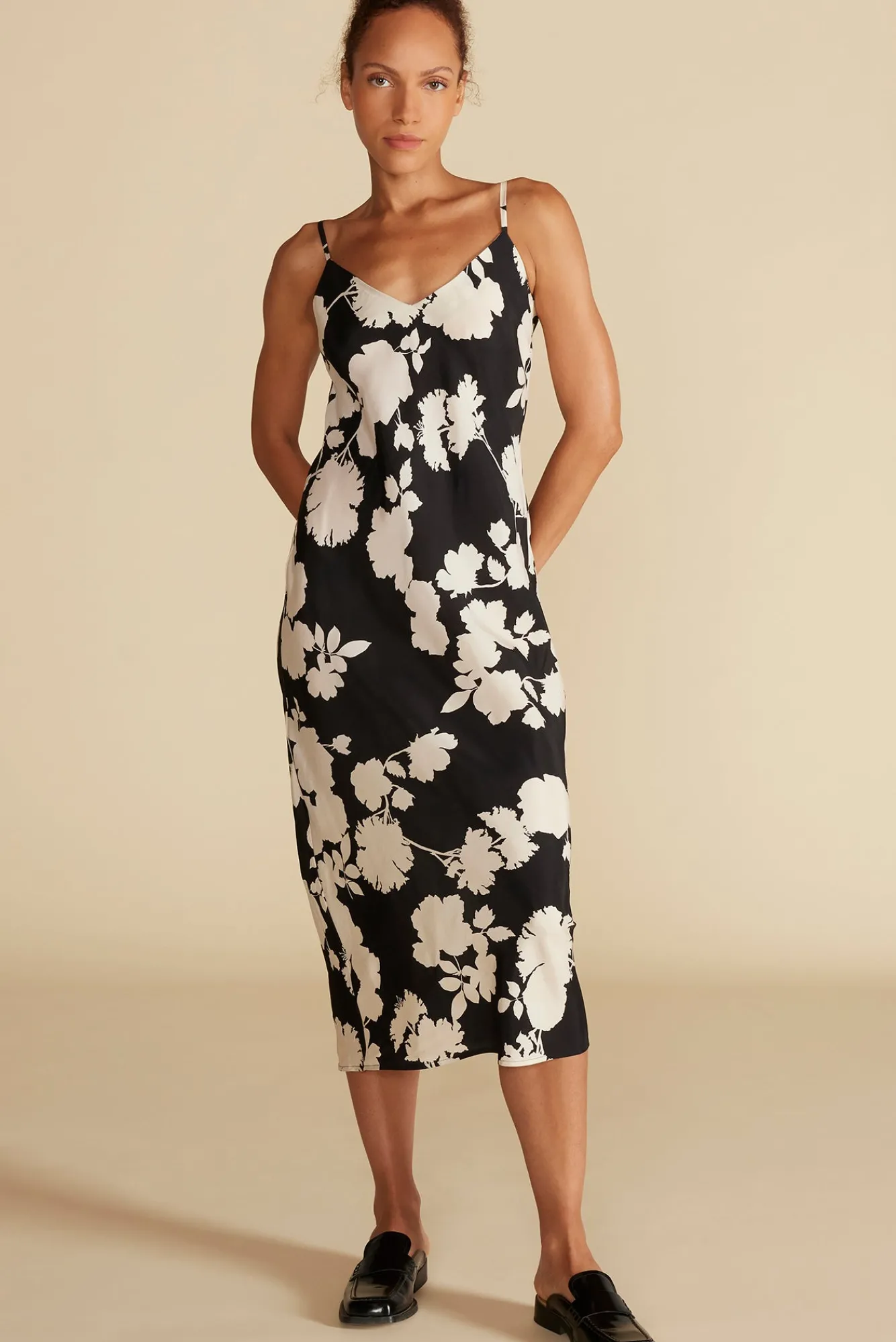 Amour Vert Eloise Cupro Slip Dress- Dresses