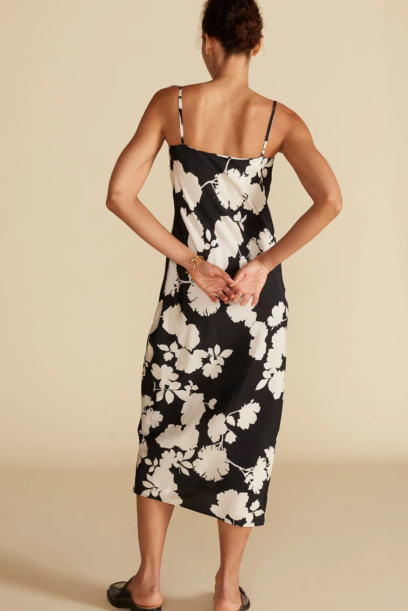 Amour Vert Eloise Cupro Slip Dress- Dresses