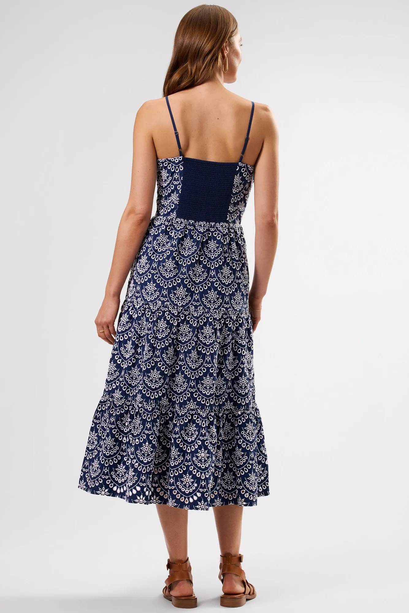 Amour Vert Eyelet Organic Cotton Dress- Dresses|Clearance