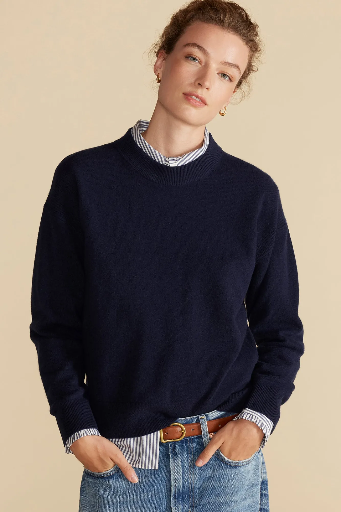 Amour Vert Pearl Cashmere Sweater- Sweaters & Cardigans