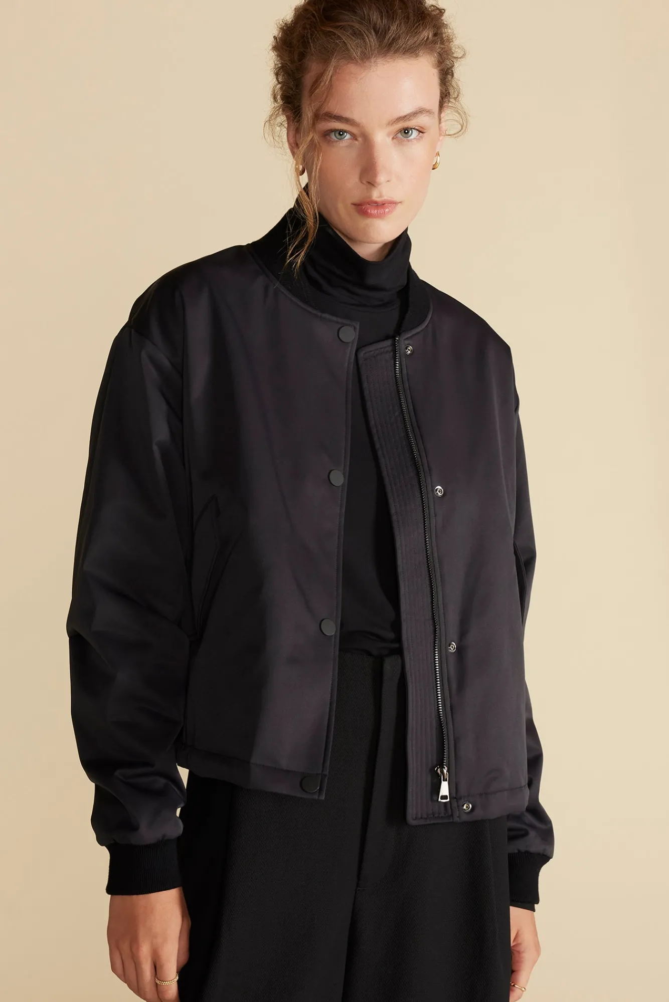 Amour Vert Jarrel Bomber Jacket- Jackets & Outerwear|Clearance