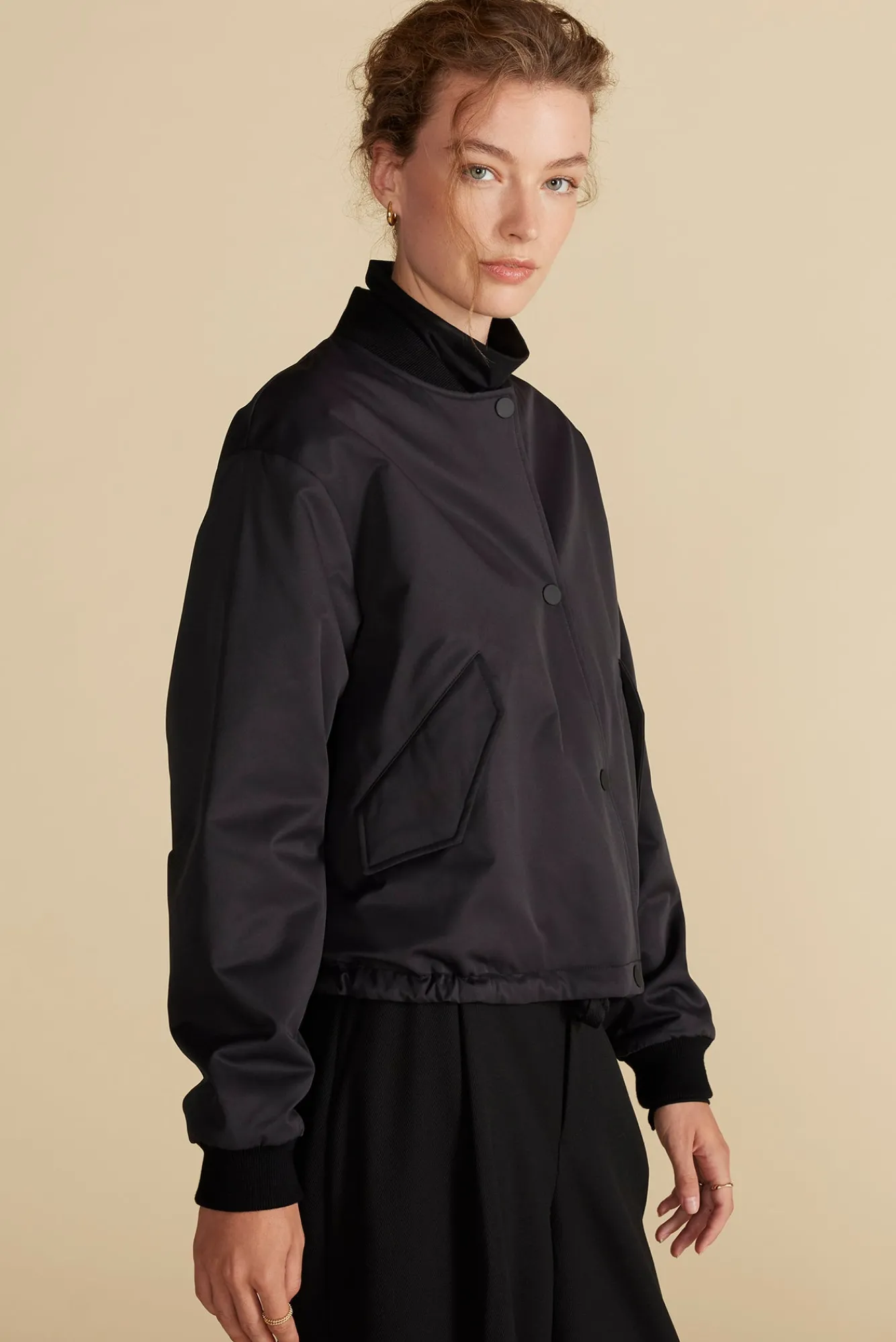 Amour Vert Jarrel Bomber Jacket- Jackets & Outerwear|Clearance