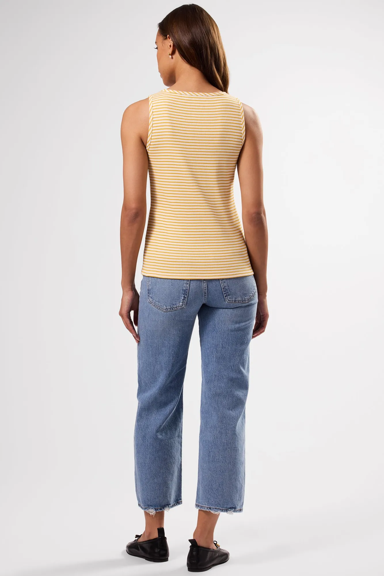 Amour Vert Deacon Organic Cotton Modal Rib Tank- Tops|Clearance