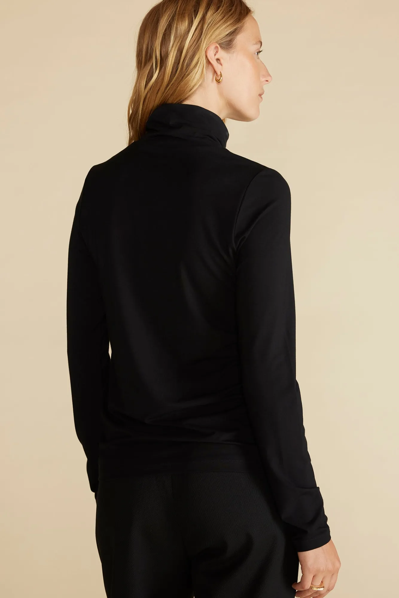 Amour Vert Flannery Bamboo Knit Turtleneck- Tops|Clearance