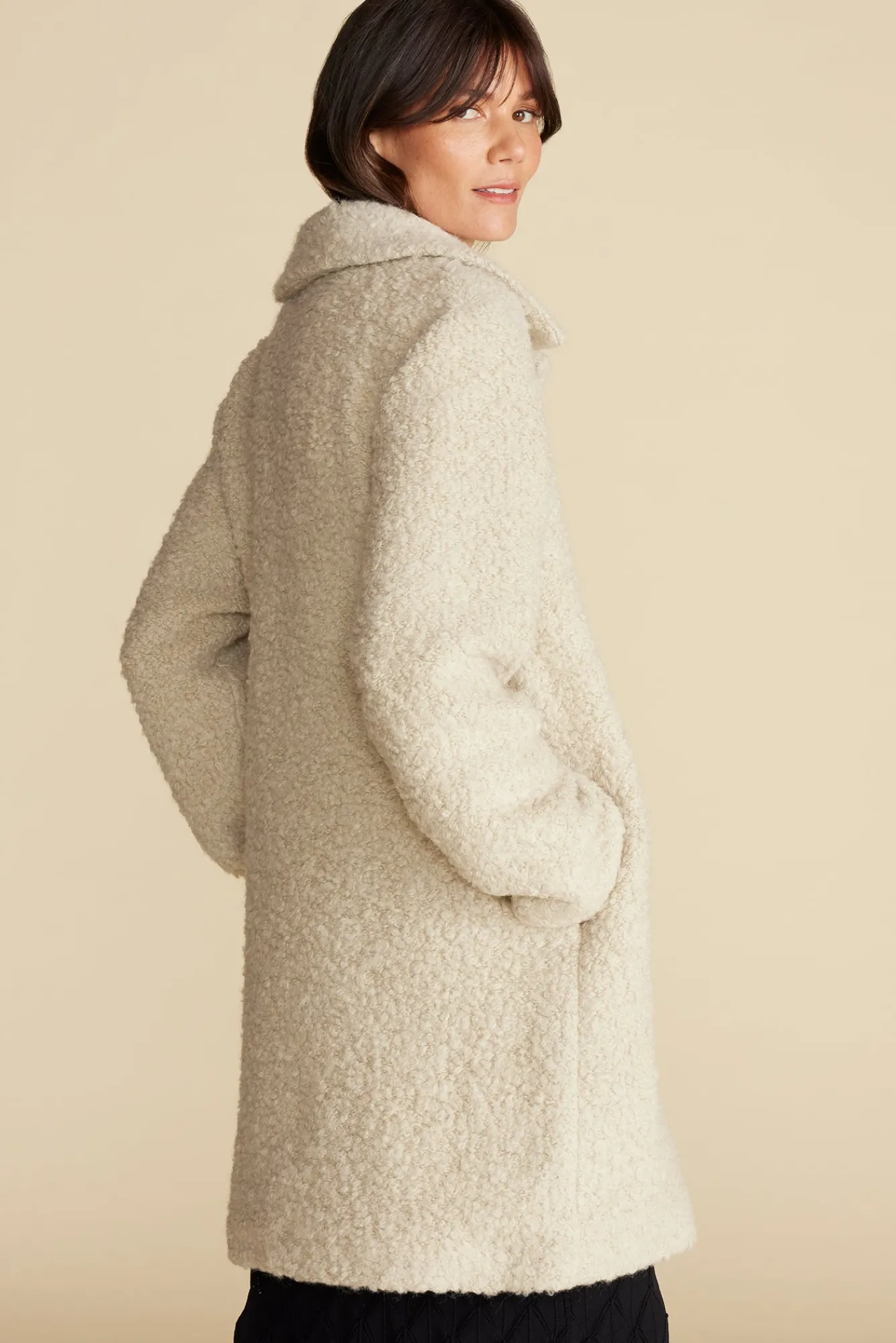 Amour Vert Noelle Sherpa Coat- Jackets & Outerwear