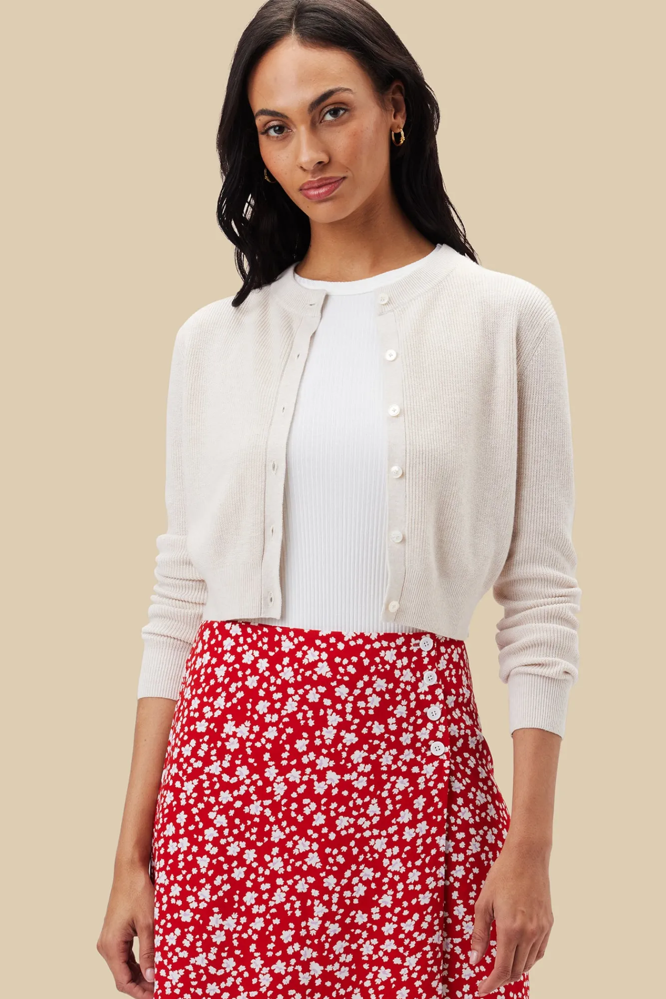 Amour Vert Lily Cardigan Sweater- Sweaters & Cardigans|Clearance