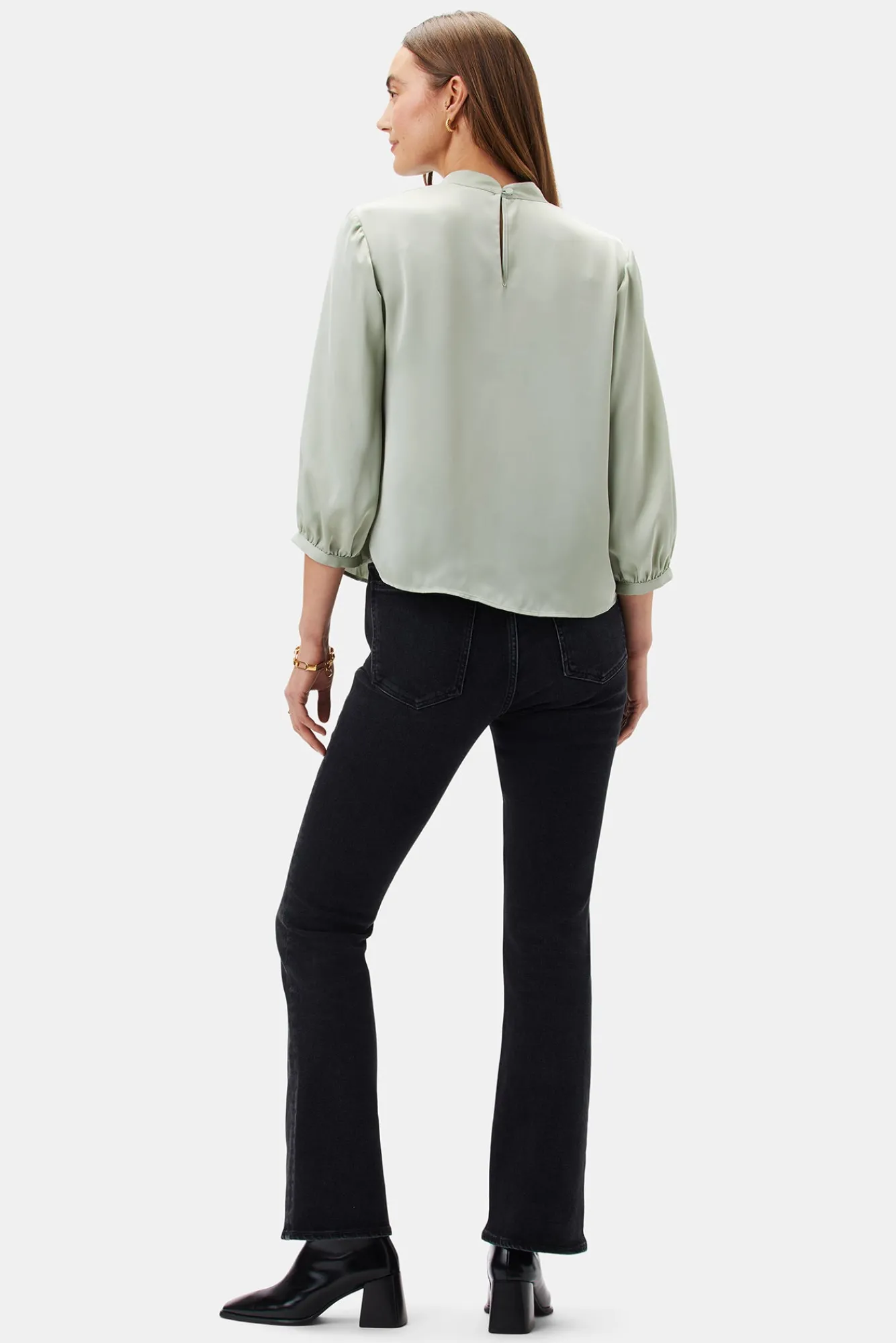 Amour Vert Jeanne 3/4 Sleeve Blouse- Tops|Clearance