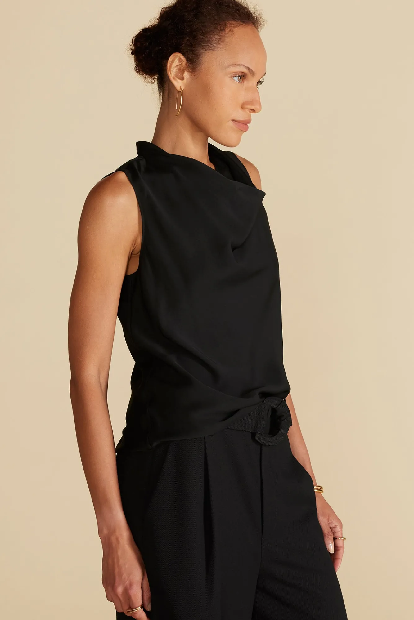 Amour Vert Ann Draped Tank- Tops