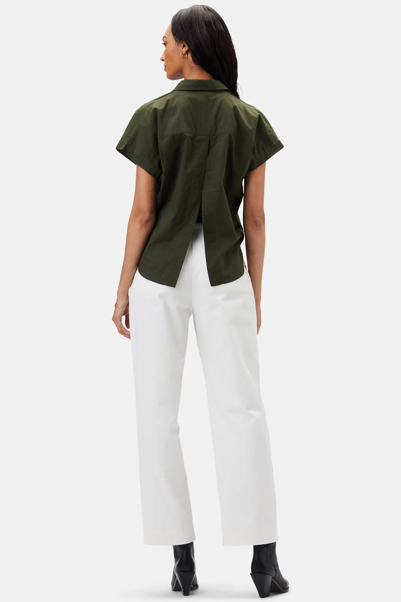 Amour Vert Renata Full Placket Blouse- Tops|Clearance