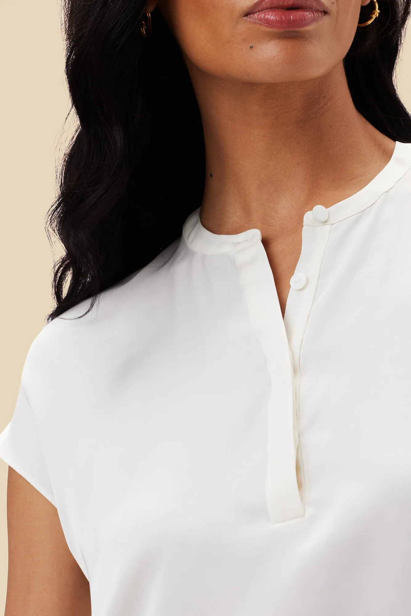 Amour Vert Ren Recycled Sateen Blouse- Blouses & Shirts|Tops