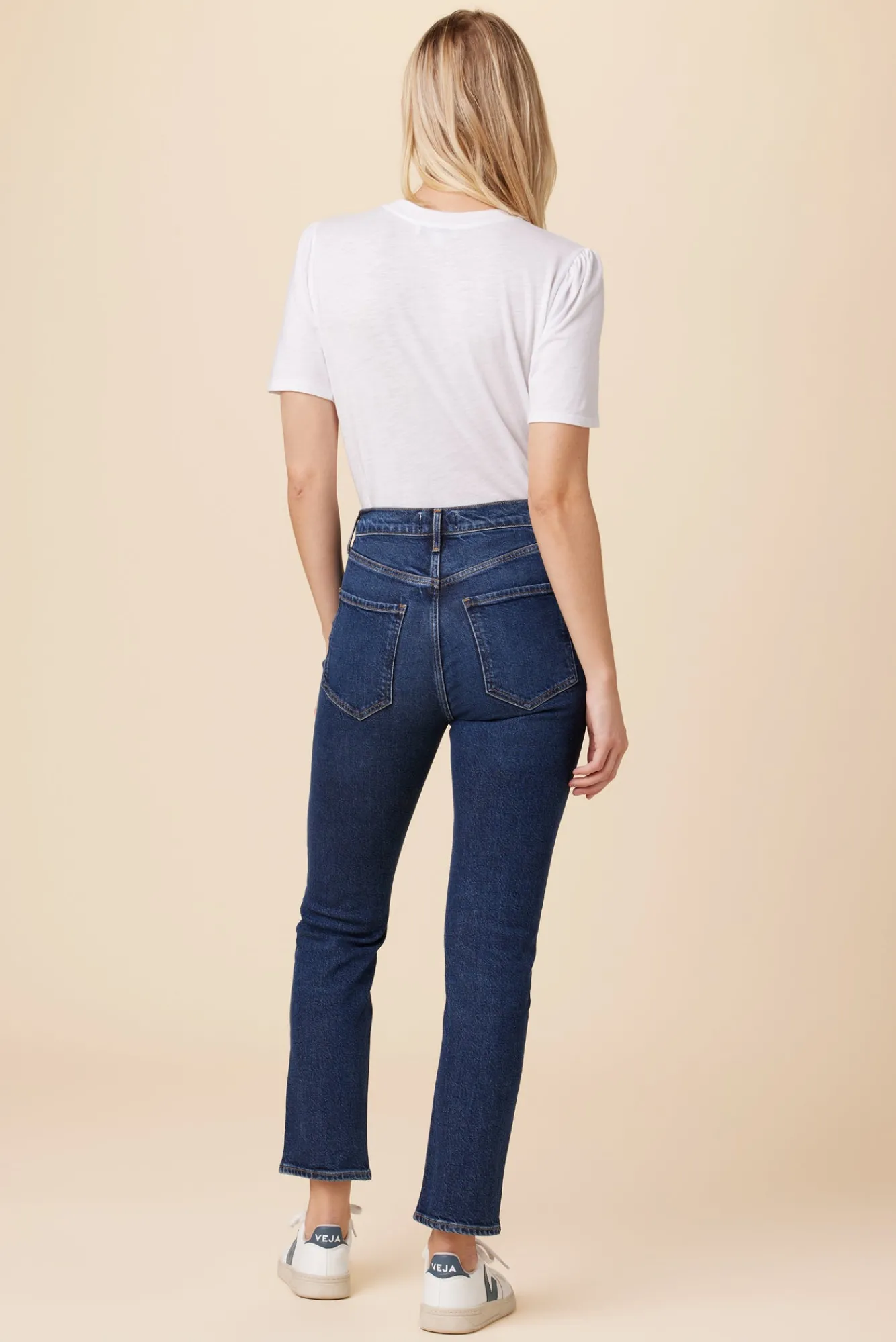 Amour Vert AGOLDE Riley Long High Rise Straight Jean- Denim|Pants
