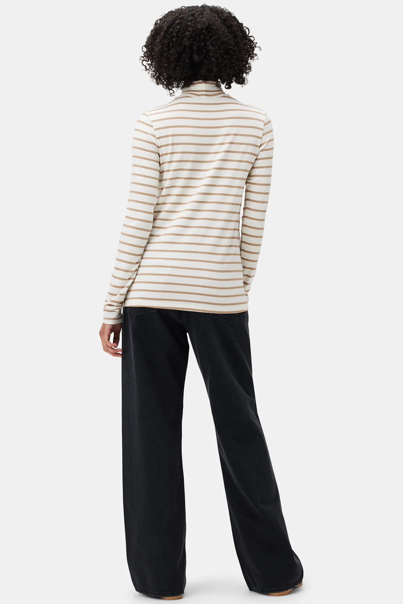 Amour Vert Flannery Modal Turtle Neck- Tops|Clearance