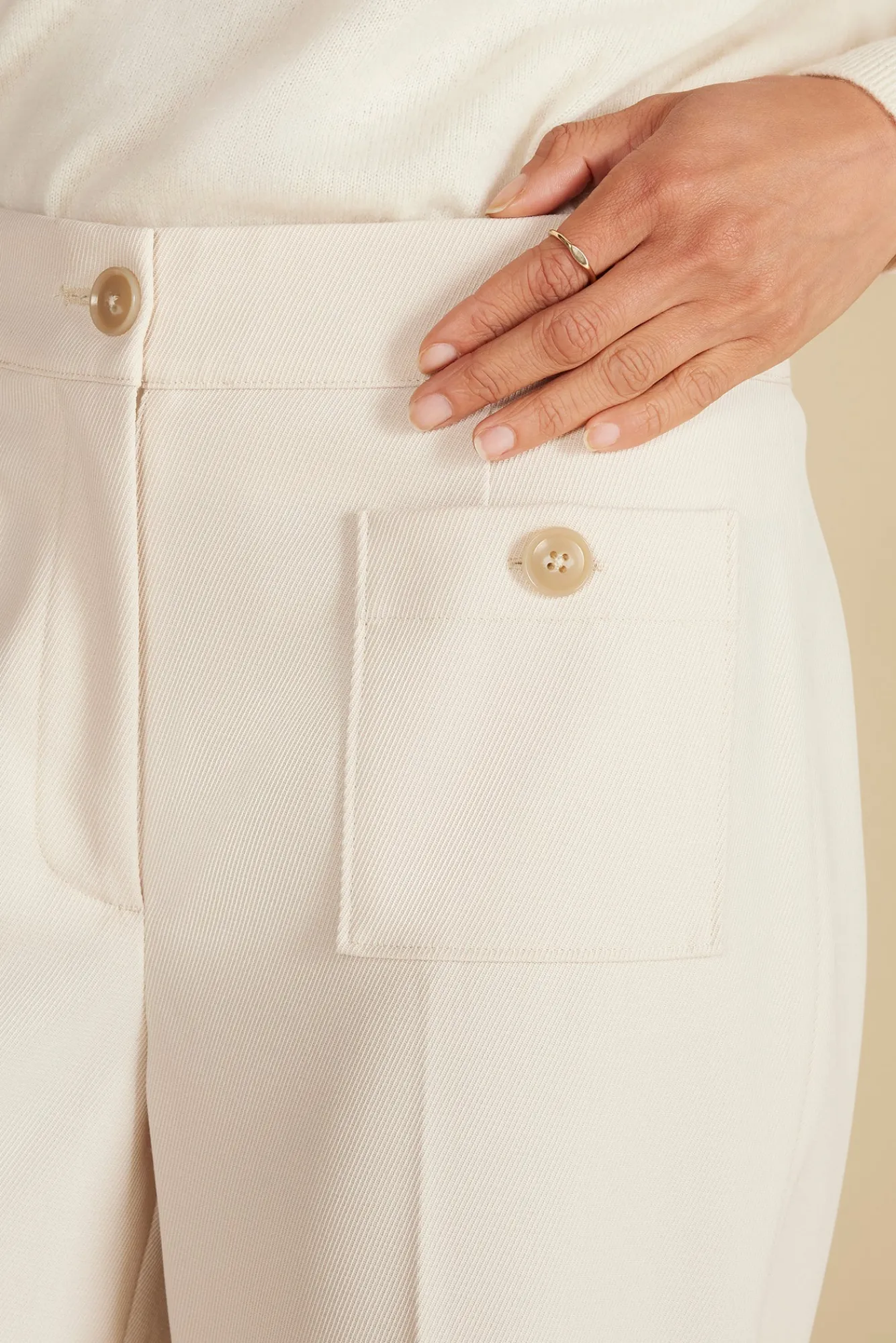 Amour Vert Alete Patch Pocket Pant- Pants|Clearance