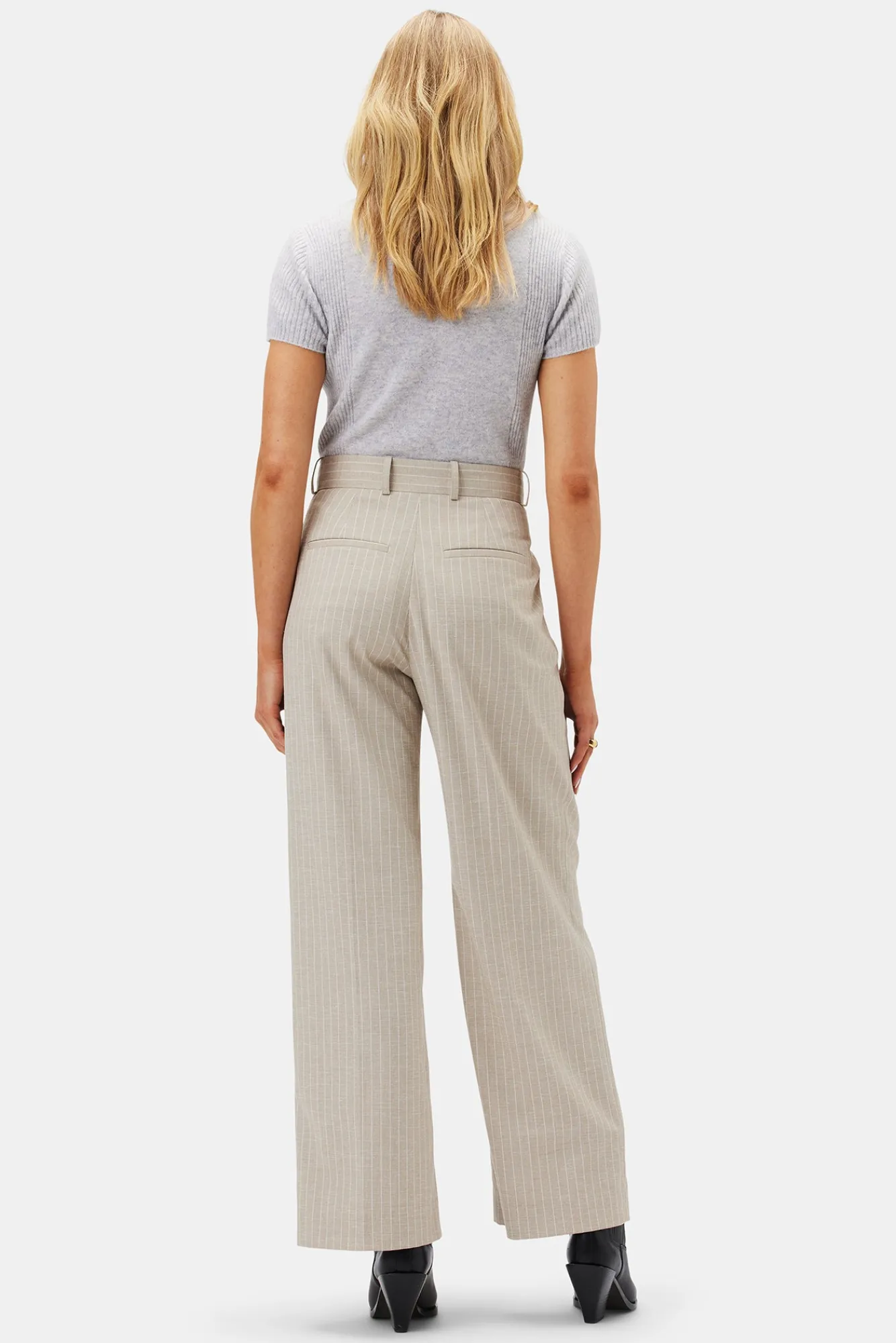 Amour Vert Pleated Wide Leg Trouser- Clearance